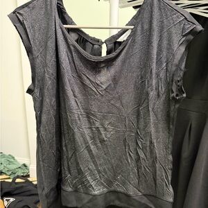 Calvin Klein Metallic Black Blouse